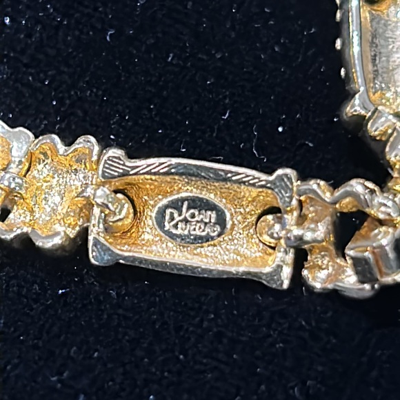 #14 Vintage Joan Rivers Bracelet w Round Cubic Zirconia, 7", Signed Never Worn - Picture 6 of 10